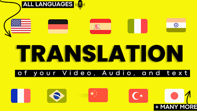 Gig Preview - Translate dub and add subtitles to your video in any language