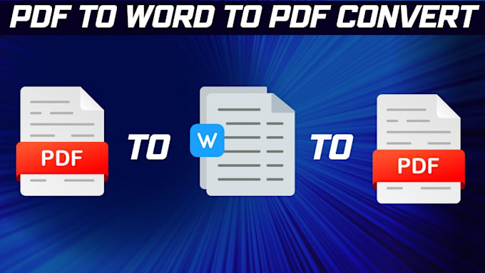 Gig Preview - Convert pdf to word, scanned image to word or google docs