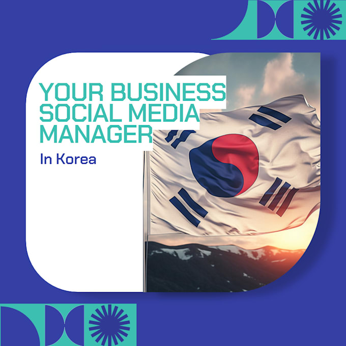 Gig Preview - Be your social media marketing manager in korea for your business