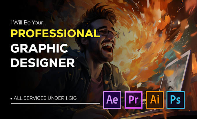 Gig Preview - Be your professional graphic designer