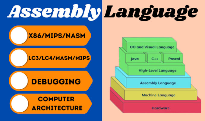 Gig Preview - Expertly tackle your assembly language projects  masm, x86, arm,  mips and nasm