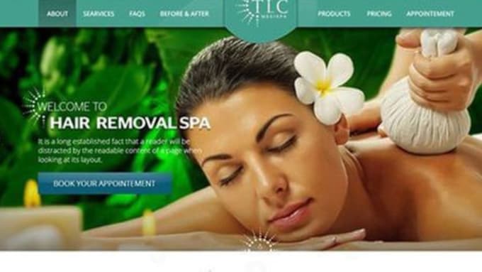 Gig Preview - Design profitable medical spa website med spa website medical aesthetics website