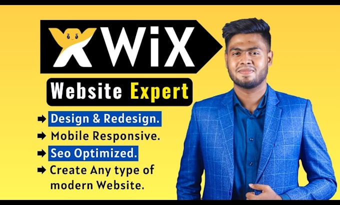 Gig Preview - Wix website design and redesign wix website