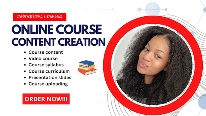 Gig Preview - Create online course content, ecourse, workbook, elearning video course creation