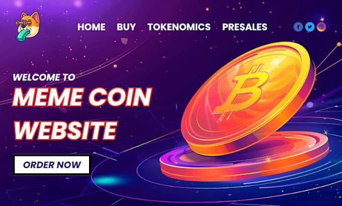 Gig Preview - Create meme coin website, meme website, pepe website, cypto meme coin website