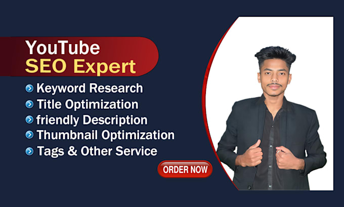 Gig Preview - Be your youtube video SEO expert for improving video rank