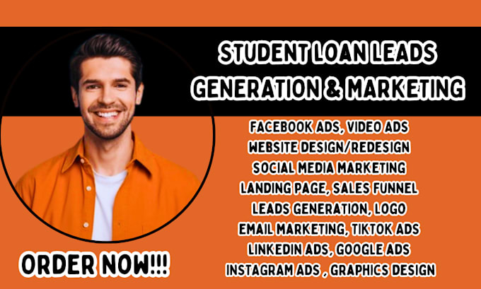 Gig Preview - Student loan leads educational loan leads private student loan, study loan leads