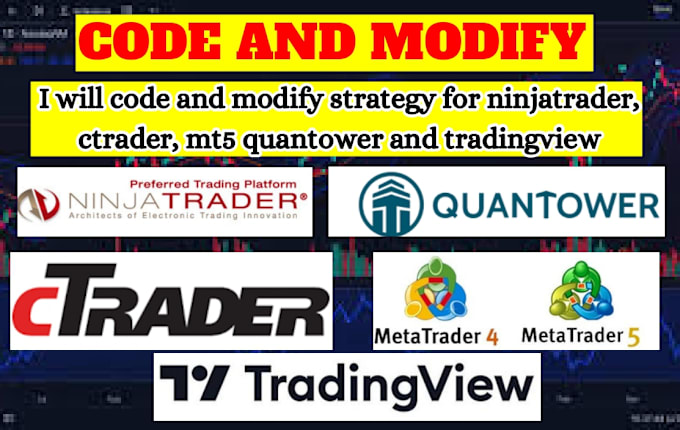 Gig Preview - Modify and automate tradingview pinescript to ninjatrader, ctrader, metatrader