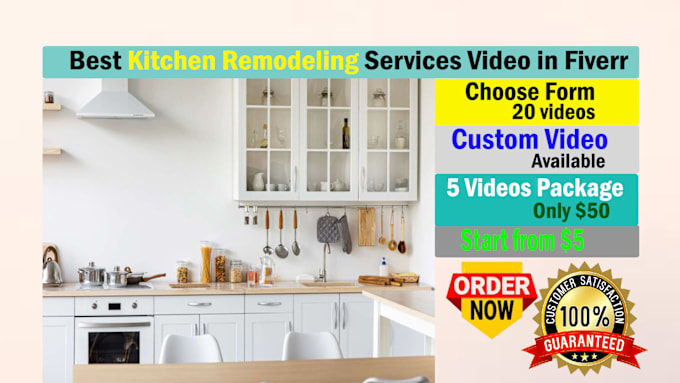 Gig Preview - Do best kitchen remodeling services ads video