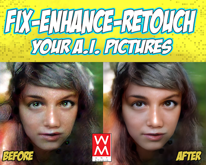 Gig Preview - Fix, retouch and enhance ai generated images and photos