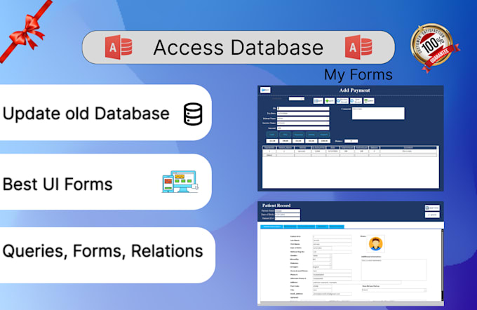 Gig Preview - Develop microsoft access database project and assignments