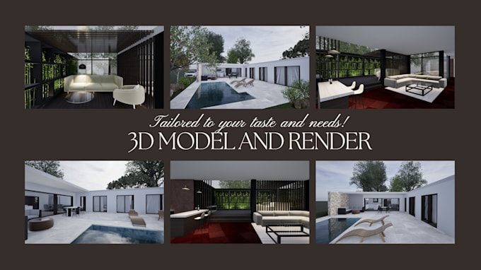 Gig Preview - Create 3d model and render your project