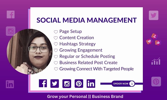 Gig Preview - Be your social media marketing manager and content creator