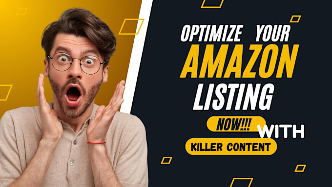 Gig Preview - Optimize your amazon listing with description and SEO