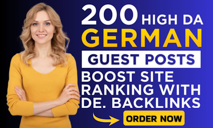 Gig Preview - Do SEO backlinks through german guest posts high da german link building