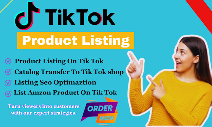 Gig Preview - Setup tiktok shop, manage tiktok listing, product list tik tok shop