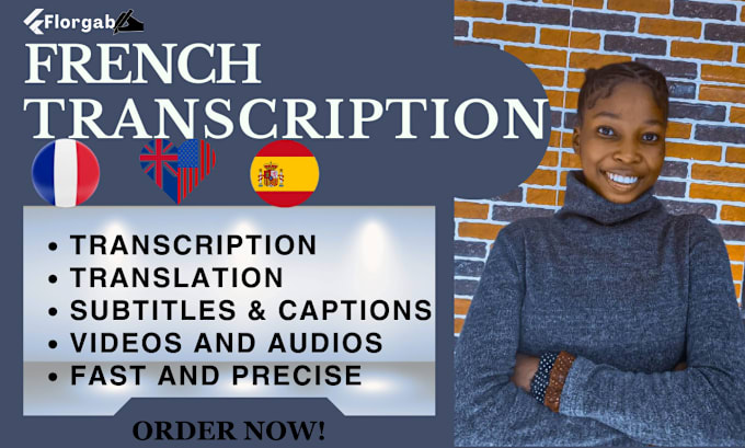 Bestseller - do audio transcription francais audio transcript french transcript video to text