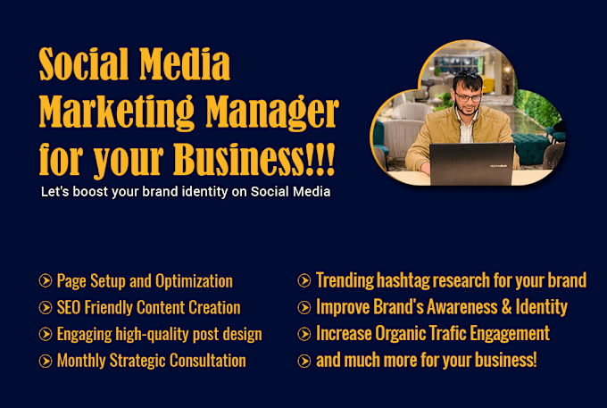 Gig Preview - Be your social media marketing manager for your business