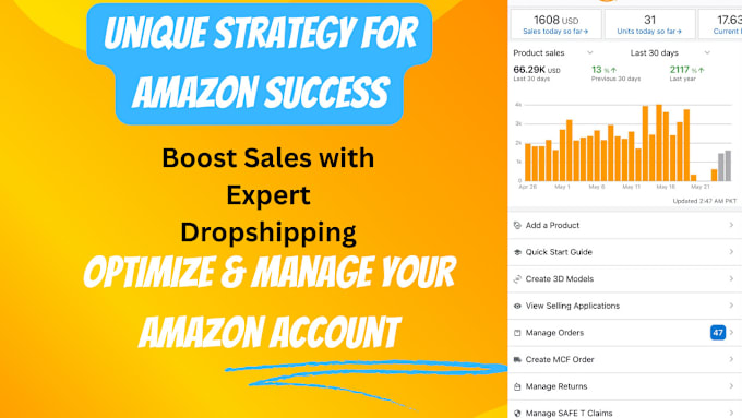 Gig Preview - Manage your amazon 2 step dropshipping store, walmart wfs