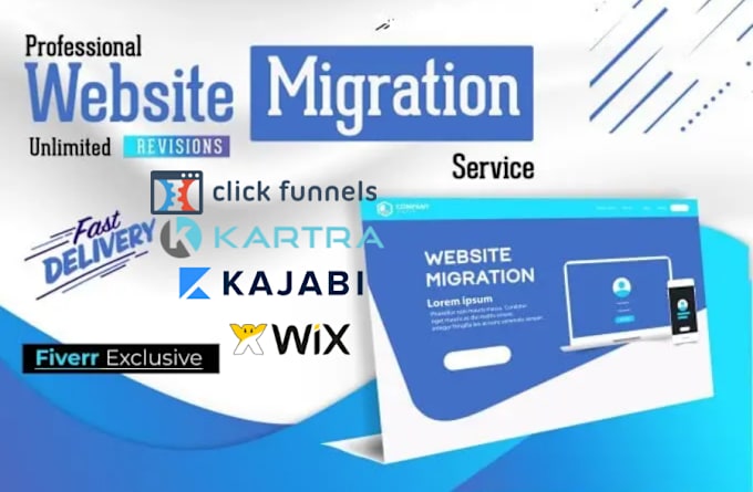 Bestseller - build, clone, migrate, current website to clickfunnels, kajabi, kartra, or wix