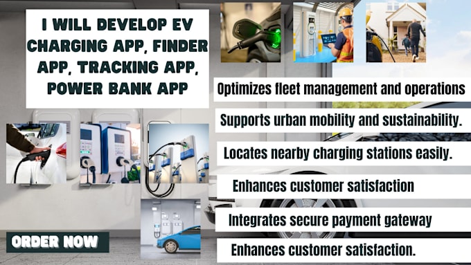 Gig Preview - Build electric charging  app with a real time tracking, fleet management app