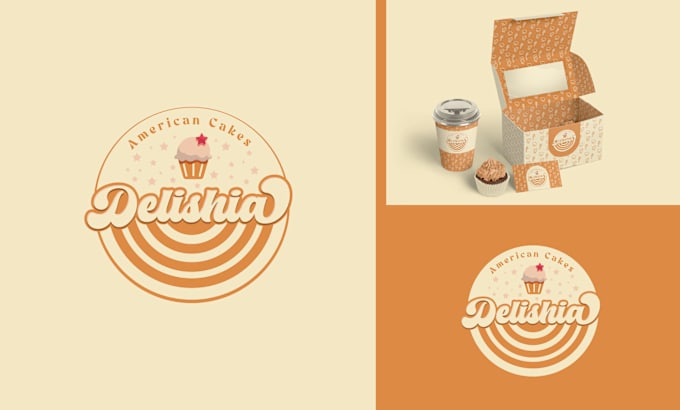 Gig Preview - Design a vintage logo for sweets, cakes, fast food, chocolate shops and bakeries