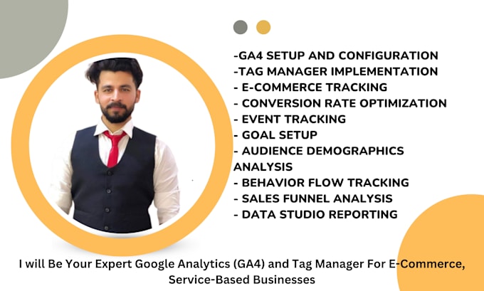 Gig Preview - Setup google analytics 4, ga4 ecommerce tracking, ads conversion tracking