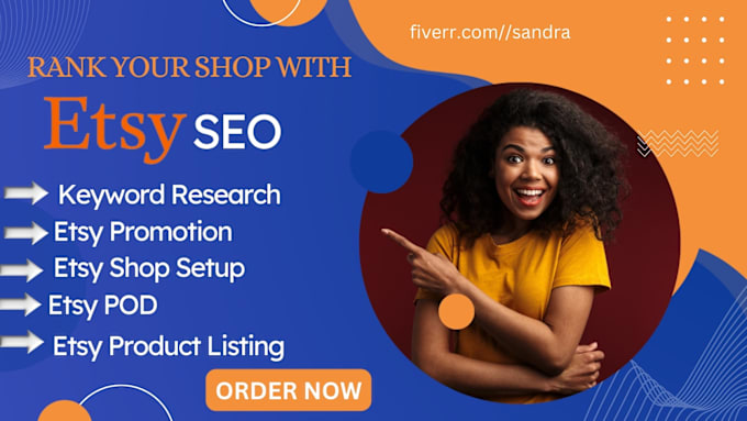 Gig Preview - Do complete etsy SEO etsy shop listing optimization etsy digital product ranking