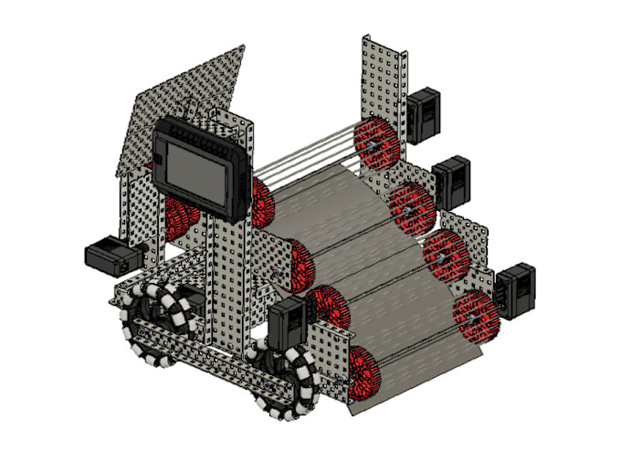 Gig Preview - 3d model vex robots using components from vex library