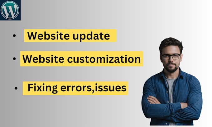 Gig Preview - Do wordpress customization and fix wordpress errors issues