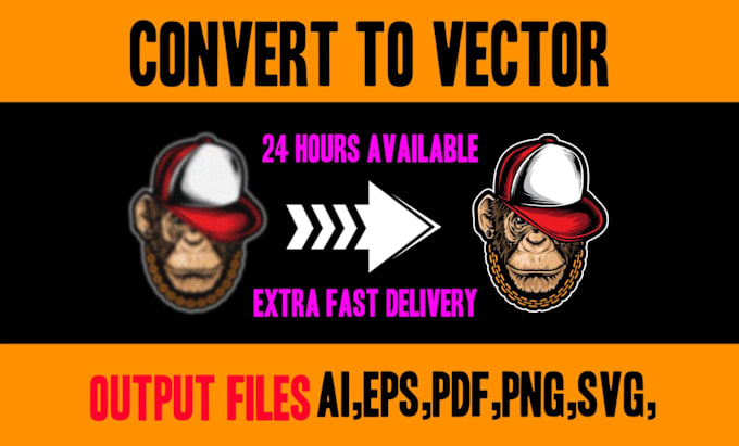 Gig Preview - Vector tracing or convert to vector quickly