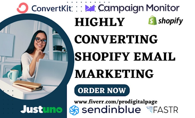 Gig Preview - Set up email marketing on convertkit, campaign monitor, justuno sendinblue fastr