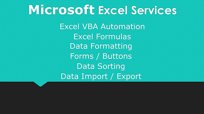 Gig Preview - Create excel formulas and write vba