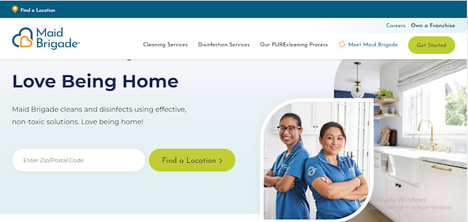 Gig Preview - Design house cleaning website, office cleaning website