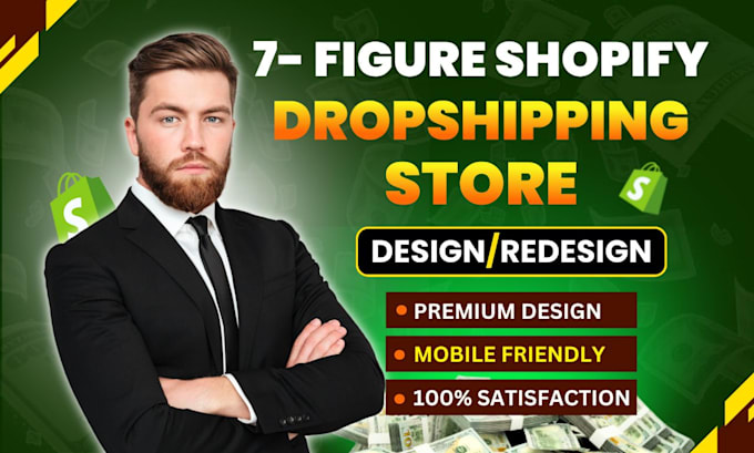 Gig Preview - Build automated shopify dropshipping store or shopify website