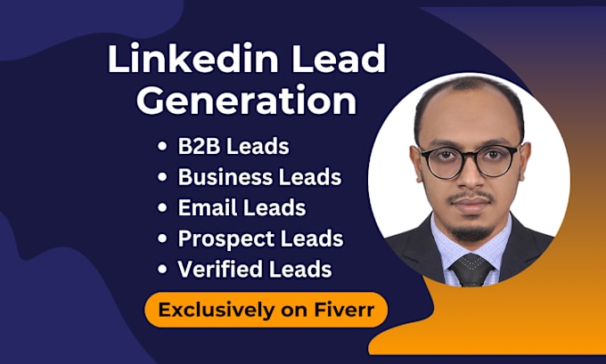 Gig Preview - Do b2b lead generation, linkedin lead generation and email list building