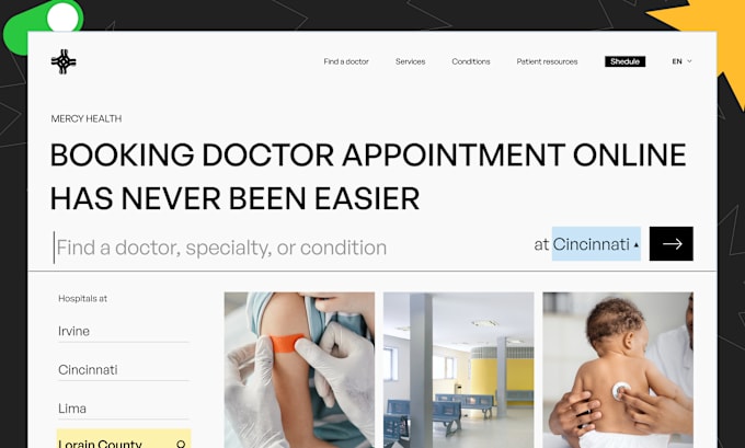 Gig Preview - Create dentist, clinic, hospital, doctor, chiropractor website