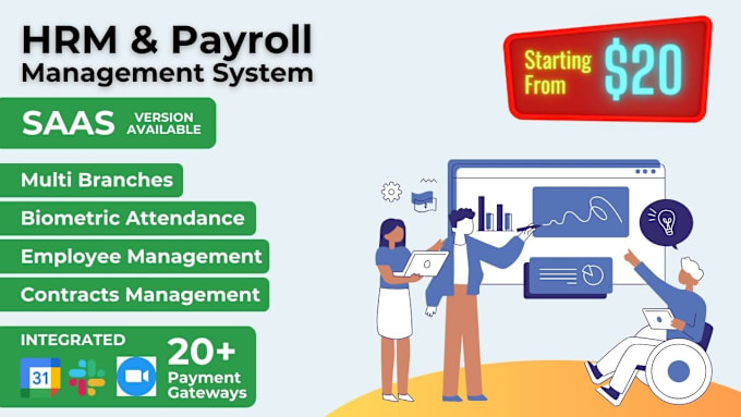 Gig Preview - Provide hrm and payroll with saas features