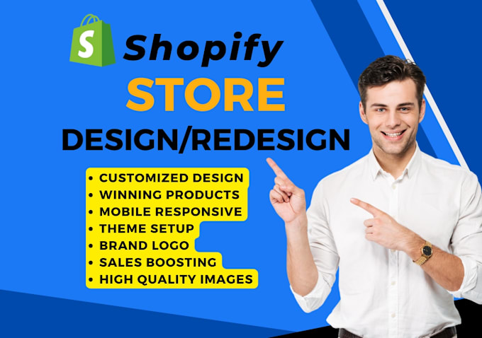 Gig Preview - Create dropshipping shopify store or shopify website design