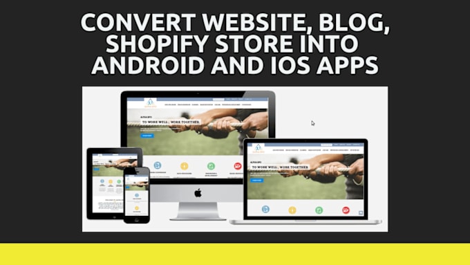 Gig Preview - Convert website blog shopify store into android and ios apps