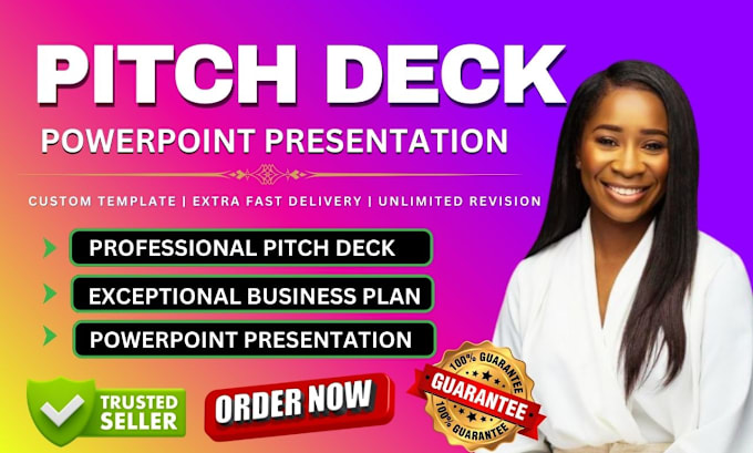 Gig Preview - Design creative investor pitch deck, google slides, a powerpoint presentation