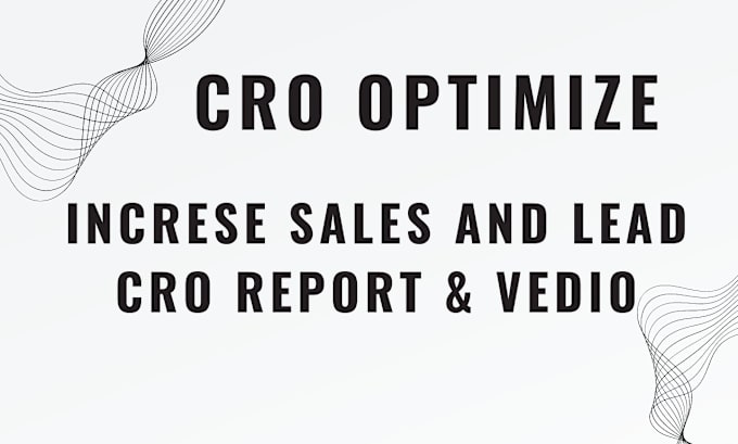 Gig Preview - Boost your sale comprehensive cro website audit for maximum conversion potential