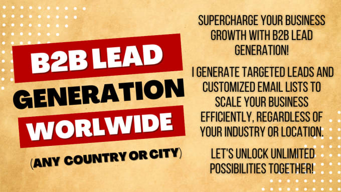 Gig Preview - Do b2b lead generation and build prospect email list, local business