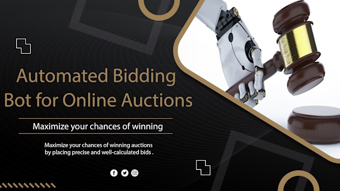 Gig Preview - Automated bot auction in python , custom bots for online auctions