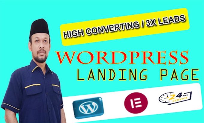 Gig Preview - Create landing page and complete wordpress website