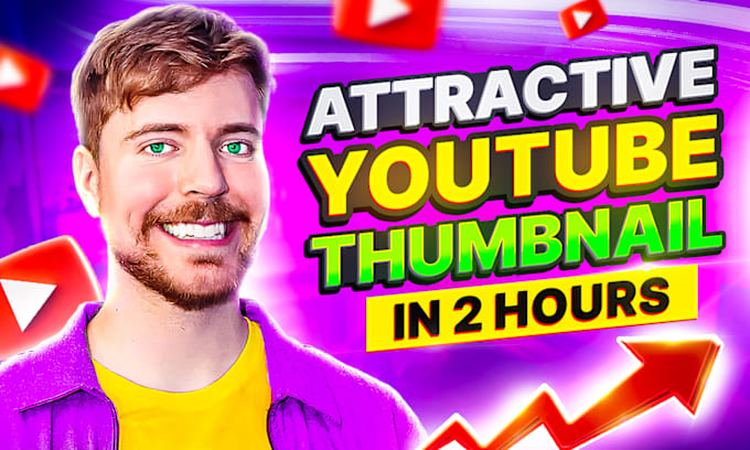 Gig Preview - Design attractive youtube thumbnail in 2hours