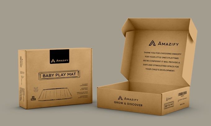 Gig Preview - Do single color amazon product packaging design, and mailer box design