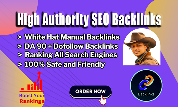 Gig Preview - Create profile image and article backlinks for link building SEO service