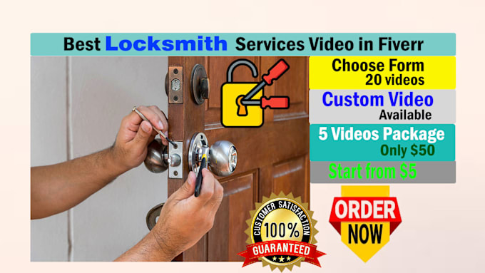 Gig Preview - Create the best locksmith promotional video for you