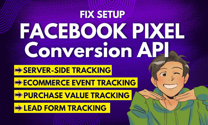 Gig Preview - Fix setup meta facebook pixel conversion API or ga4 ecommerce tracking by GTM